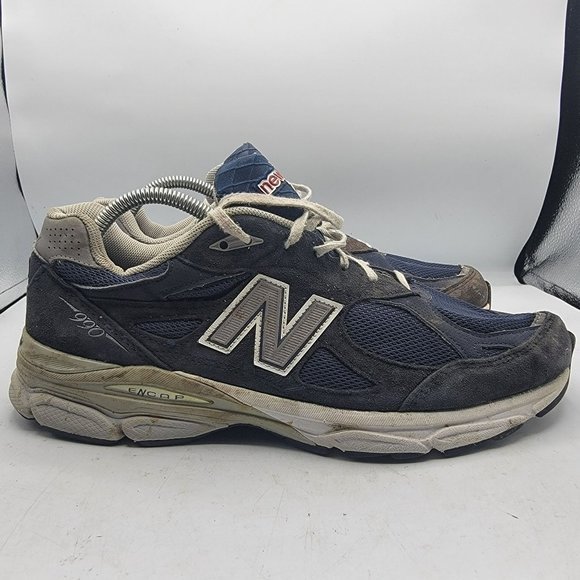 New Balance 990 Mens 11 Blue Sneakers Shoes Athletic Low Top Lace Up USA M990NV3 main image 11